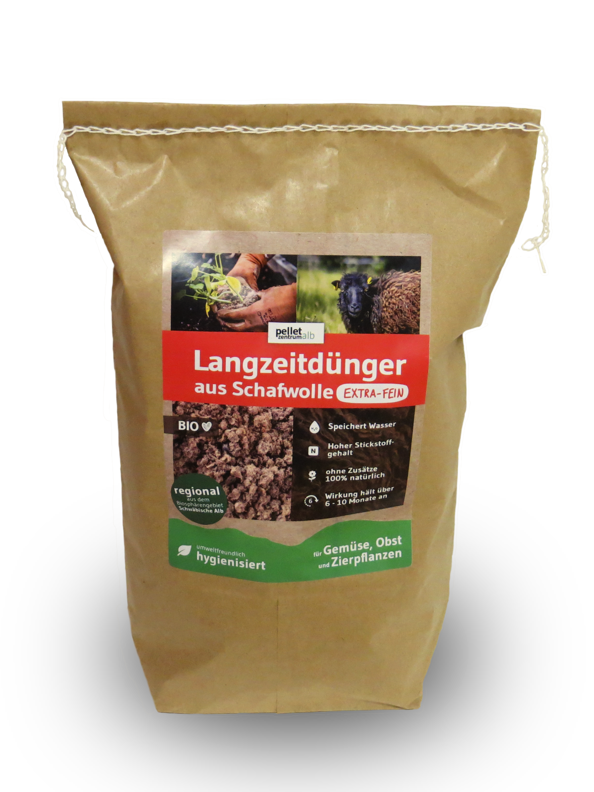 Langzeitdünger aus Schafwolle 'extra-fein' 1kg Langzeitdünger aus Schafwolle 'extra-fein' 1kg
